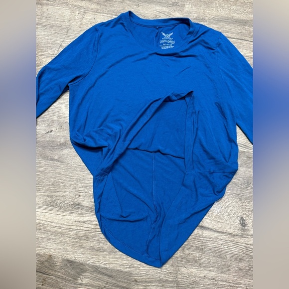 Faded Glory Vibrant Blue Long Sleeve Tee - Picture 5 of 6